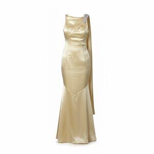 Faviana "Vintage" Satin Prom Dress